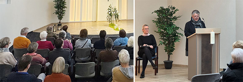 Katharina Ziegler bei Ihrer Rede vor den Gästen